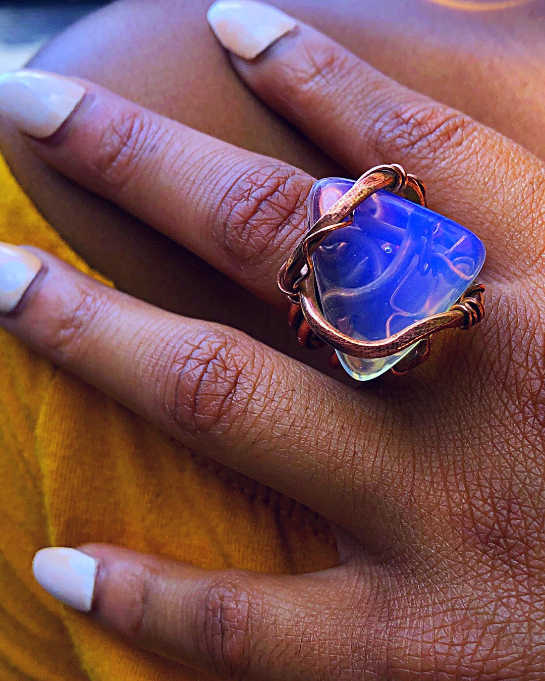 Opalite Copper Radiance Ring