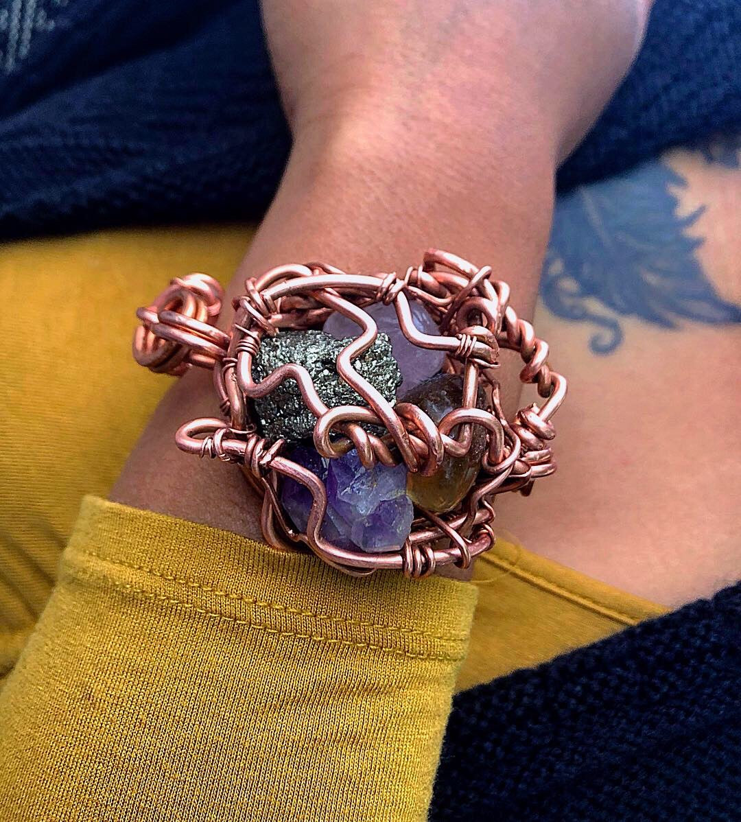 Super Nova Chakra Copper Bracelet