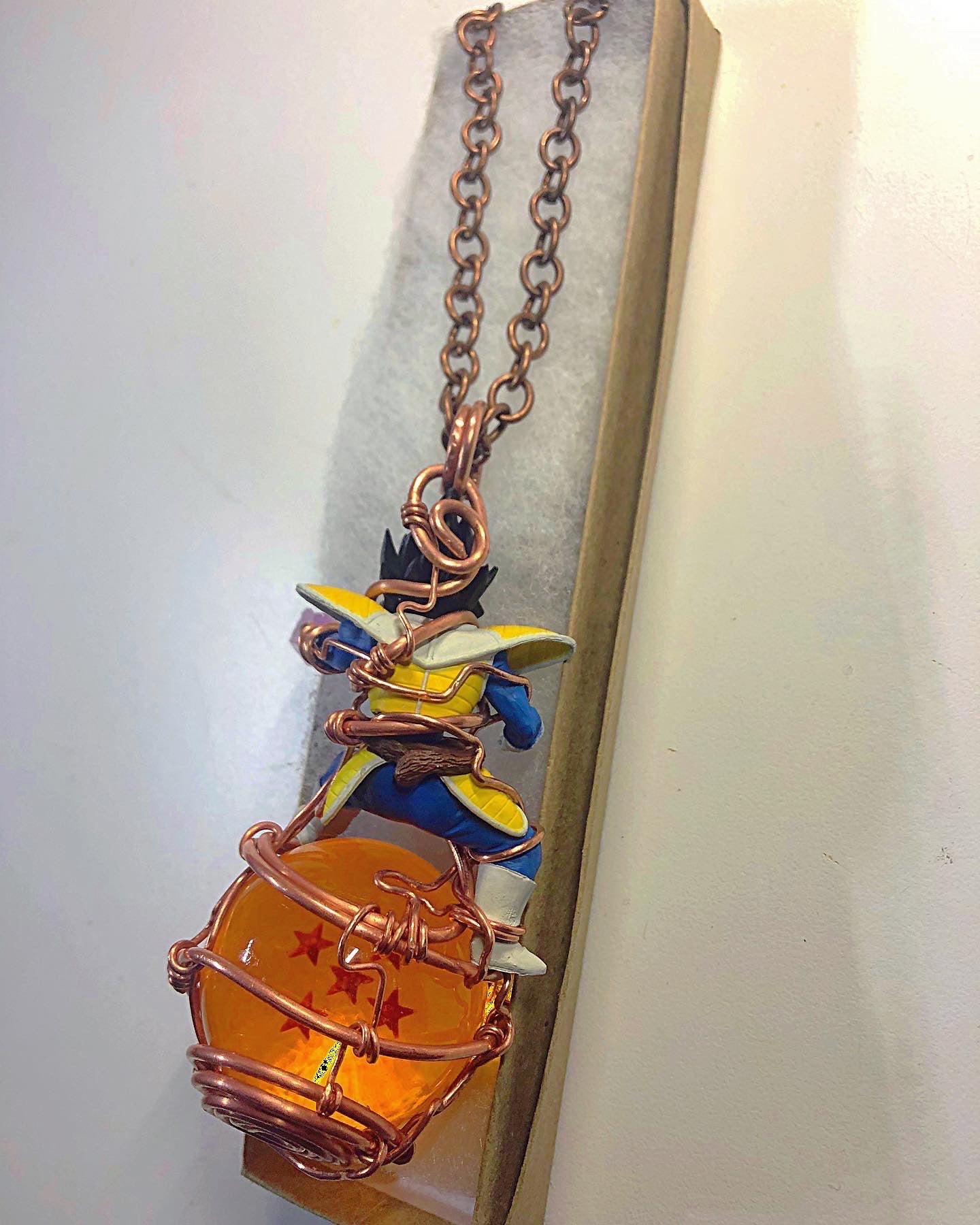 Vegeta Dragonball Copper Amulet Necklace