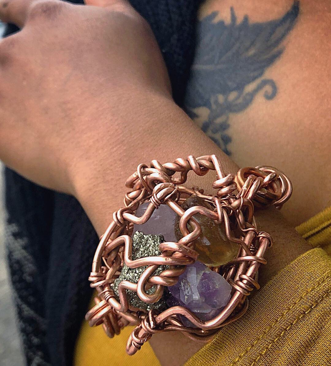 Super Nova Chakra Copper Bracelet