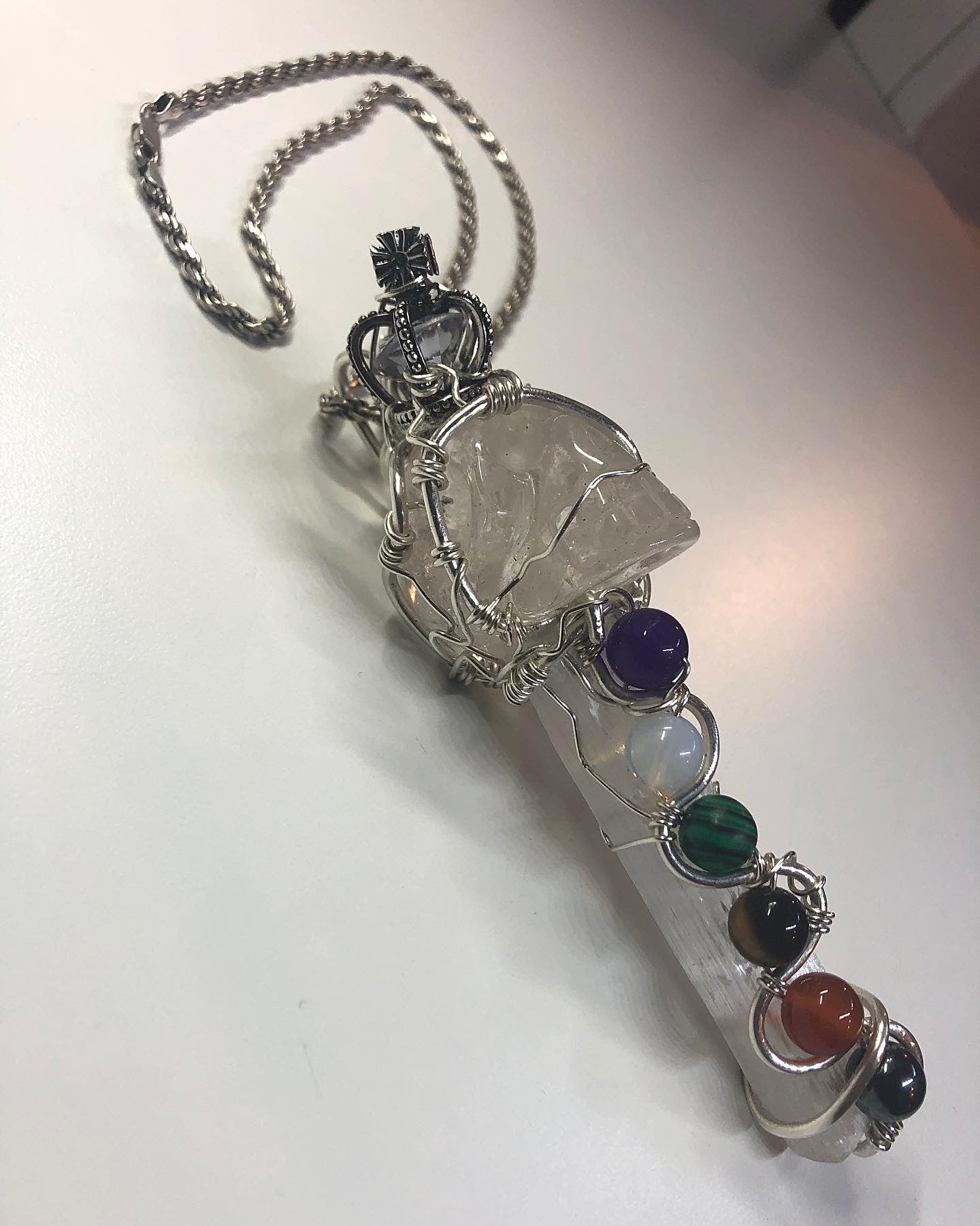 Sterling Silver Royal Chakra Amulet