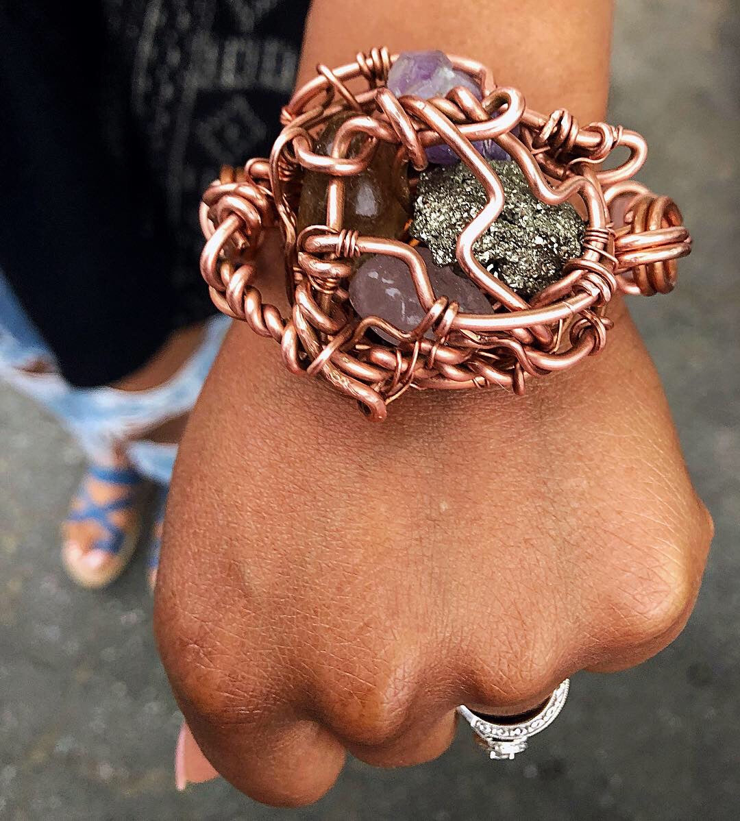 Super Nova Chakra Copper Bracelet