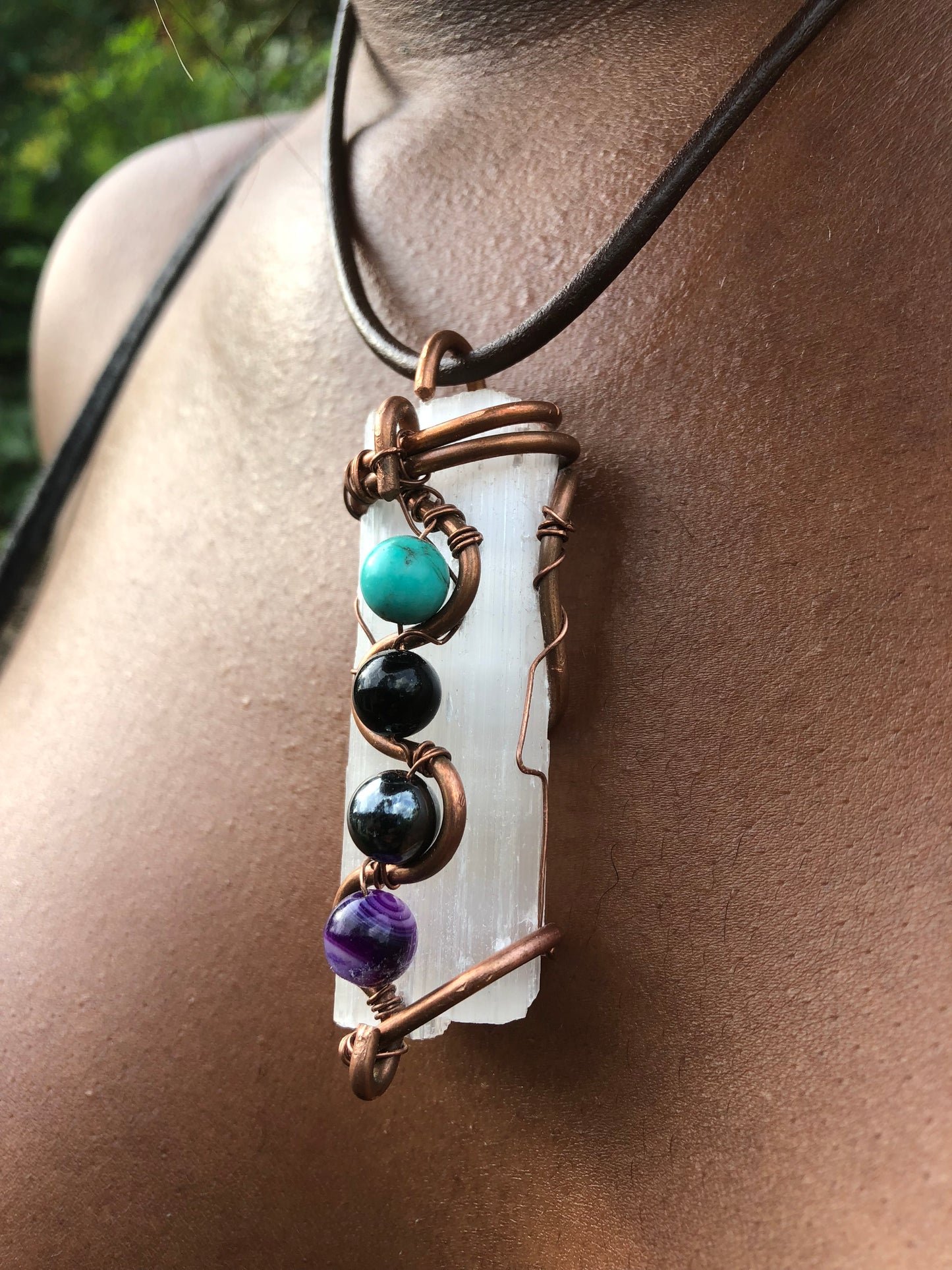 Royal Chakra Copper Amulet