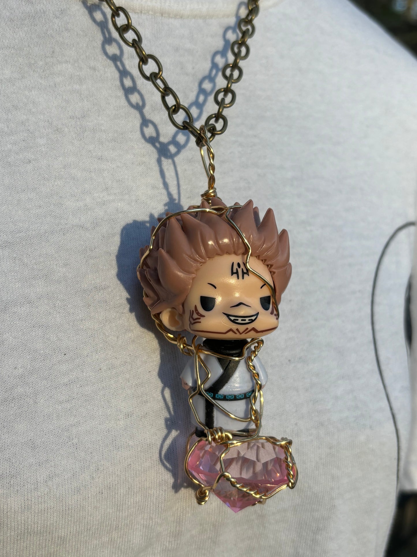 Kamisama: Divine Brass & Glass Diamond Necklace