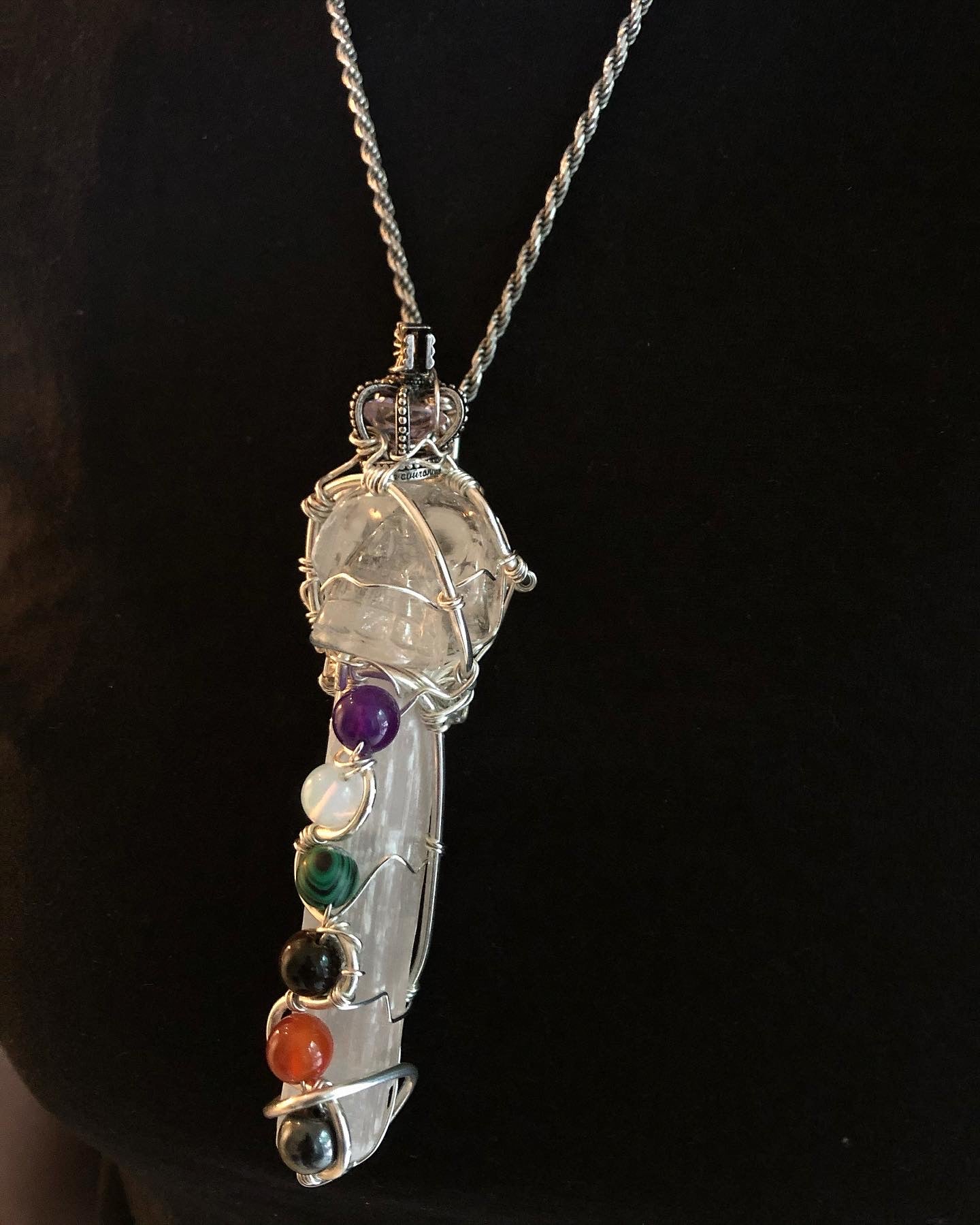 Sterling Silver Royal Chakra Amulet