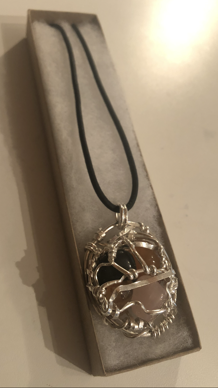 Sterling Silver Cluster amulet