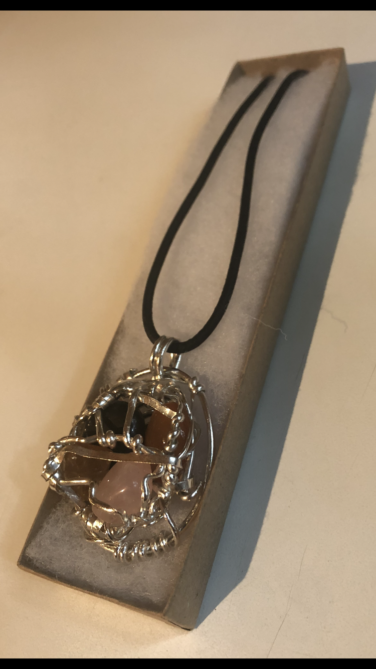 Sterling Silver Cluster amulet