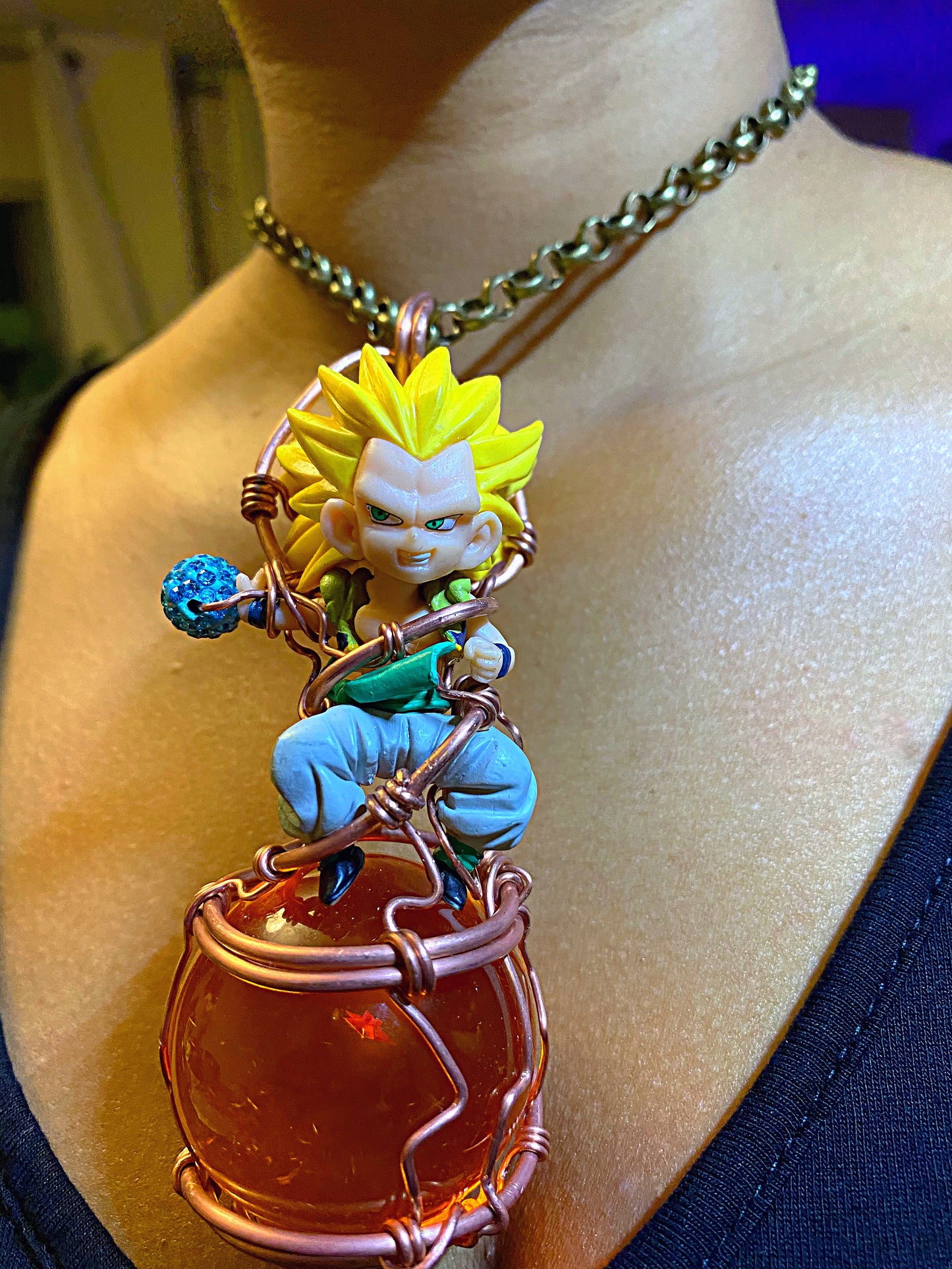 Super Saiyan 3 Gotenks Dragon Ball Amulet