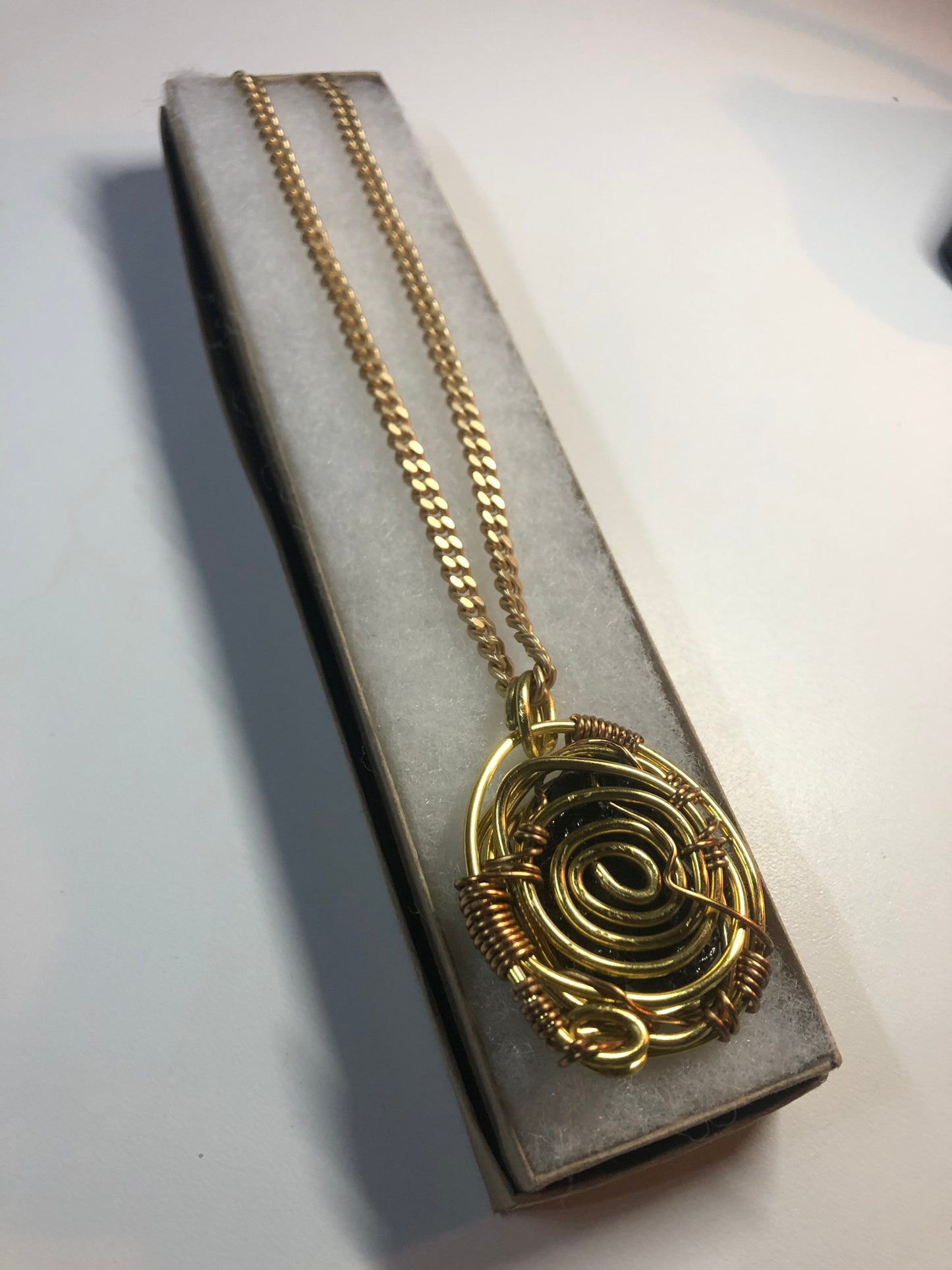Noble Elite Shungite Brass Amulet