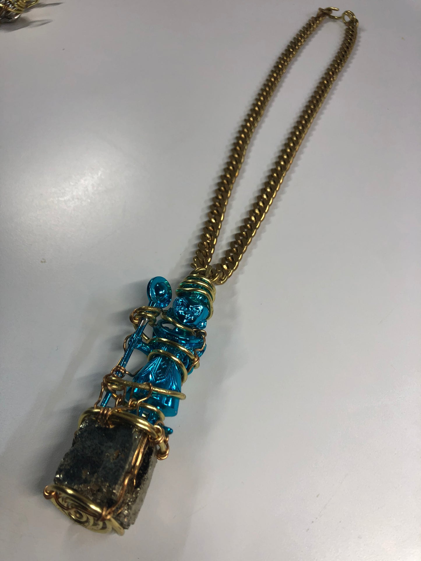 Whis Blue Iron Amulet