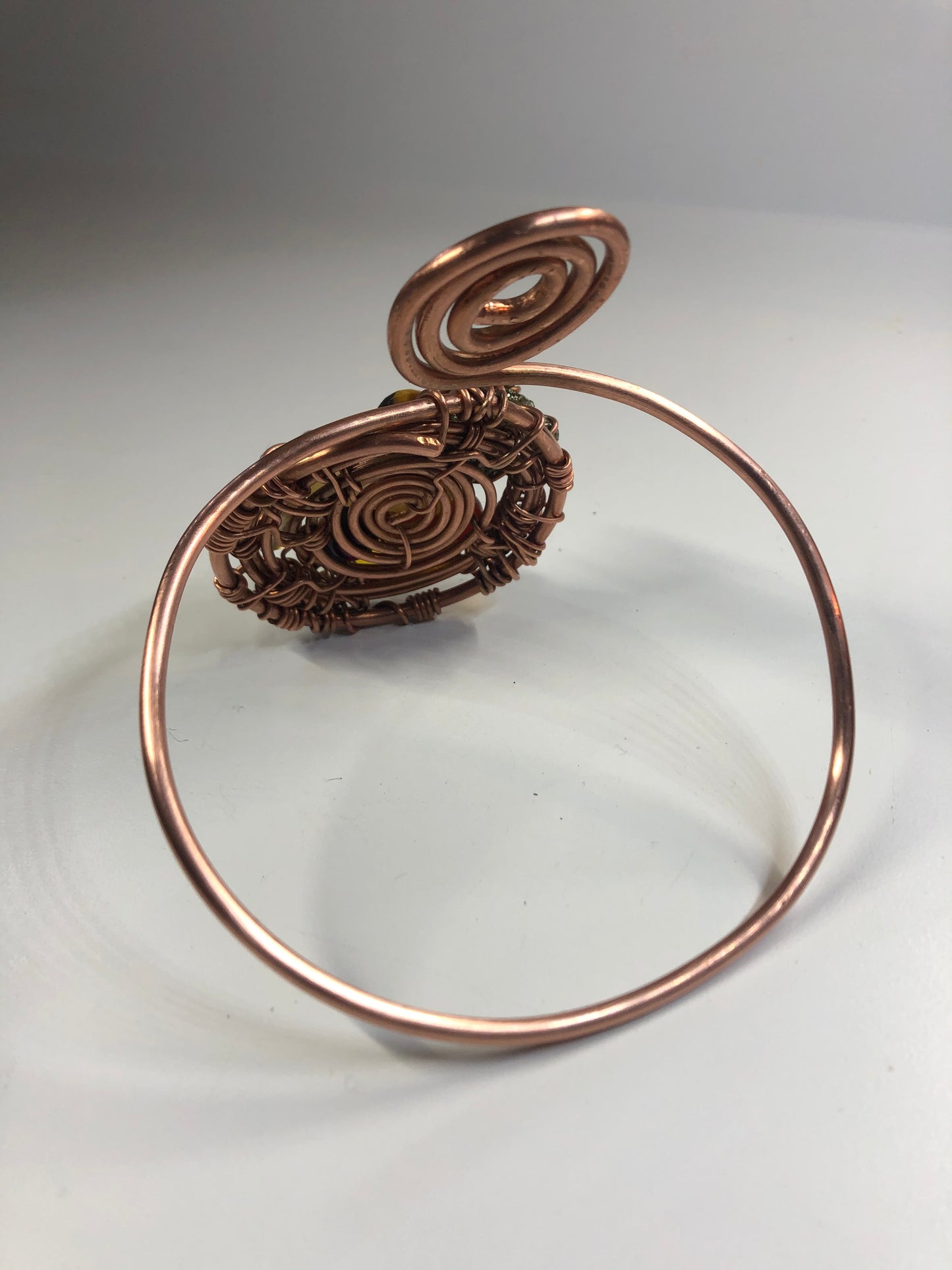 Chakra Multi Stone Copper Armlet