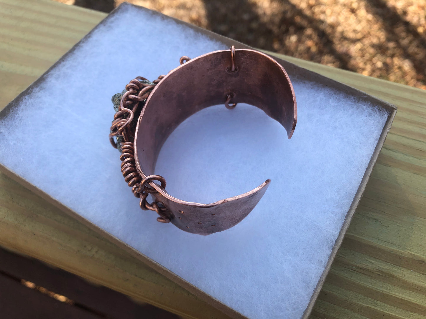 Pyrite Cosmic Copper Cuff
