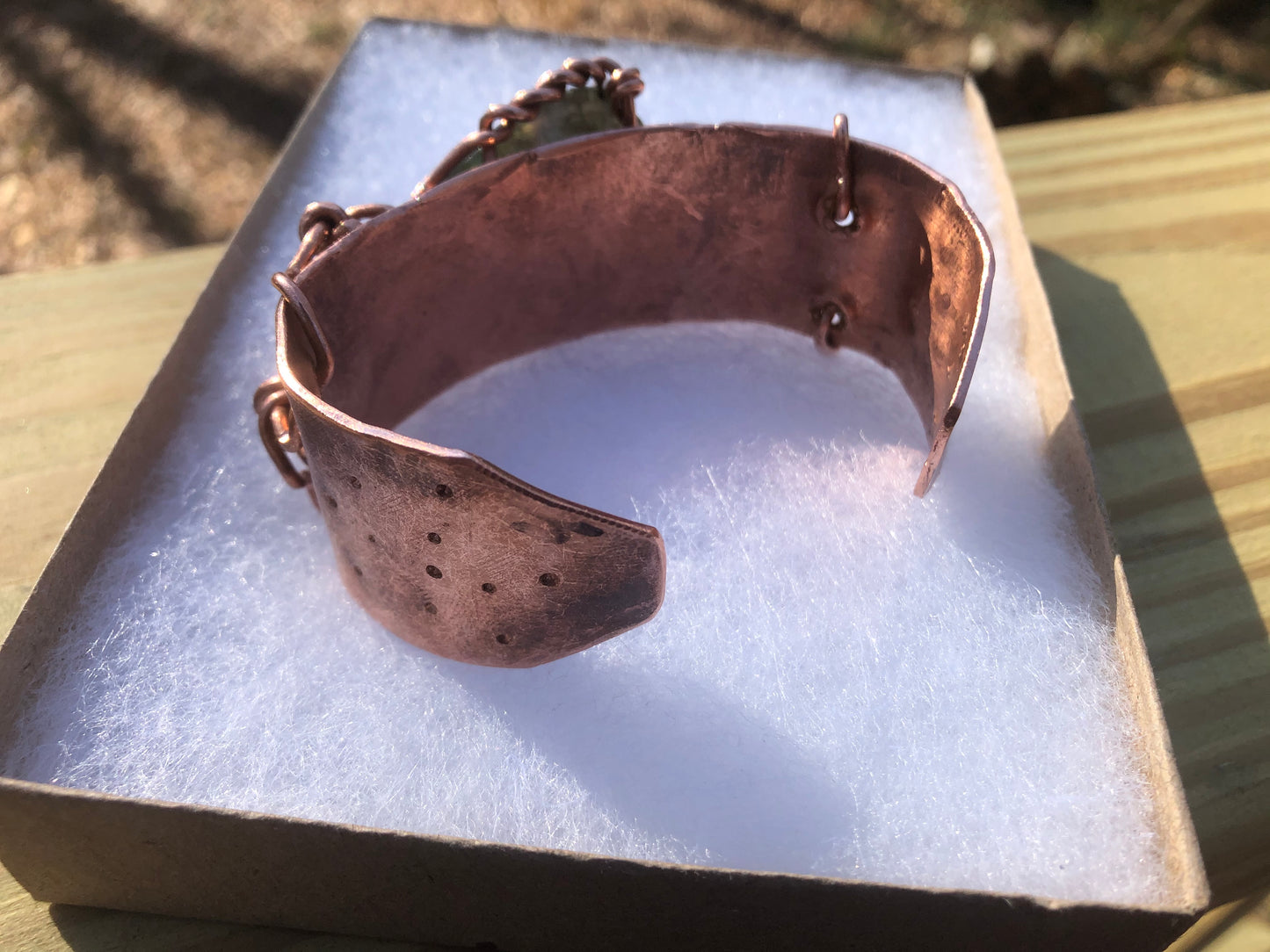 Labradorite Cosmic Copper Cuff