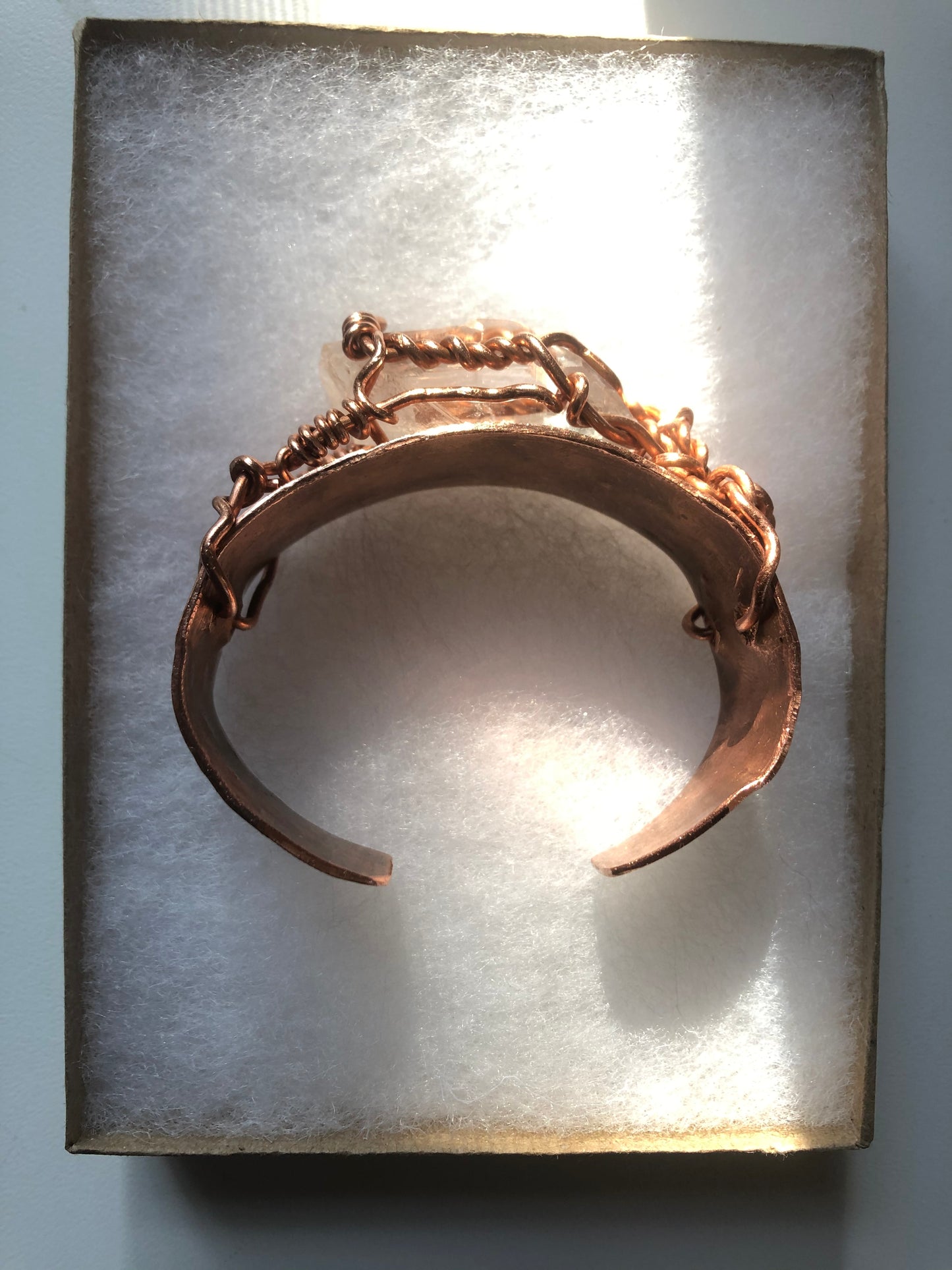 Clear Quartz Cosmic Copper Cuff