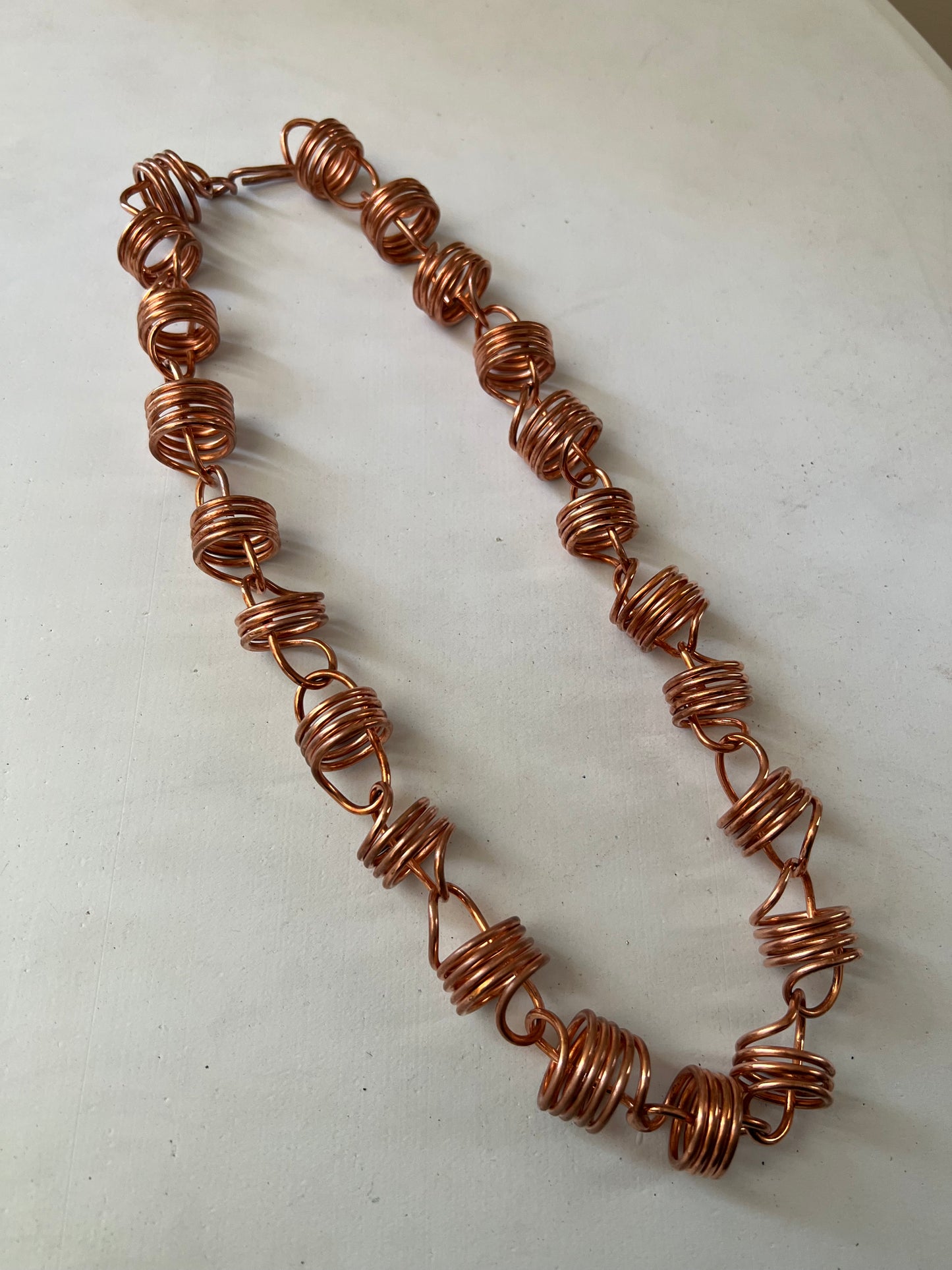 Conductor Coil Copper Chain Necklace