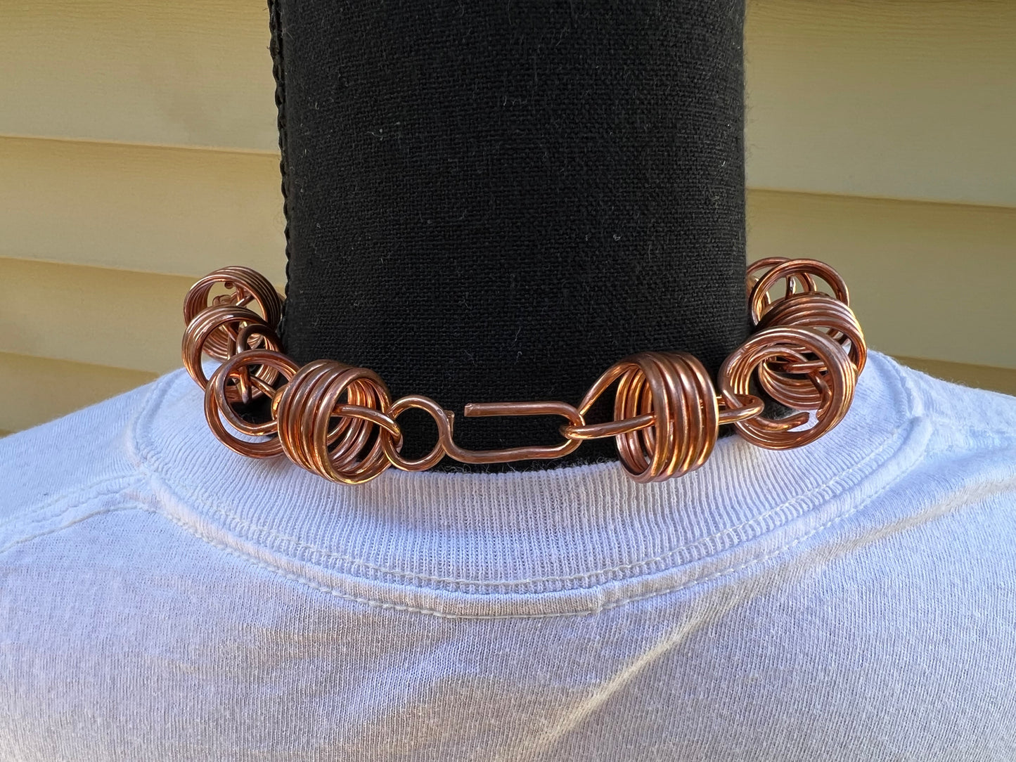 Conductor Coil Copper Chain Necklace