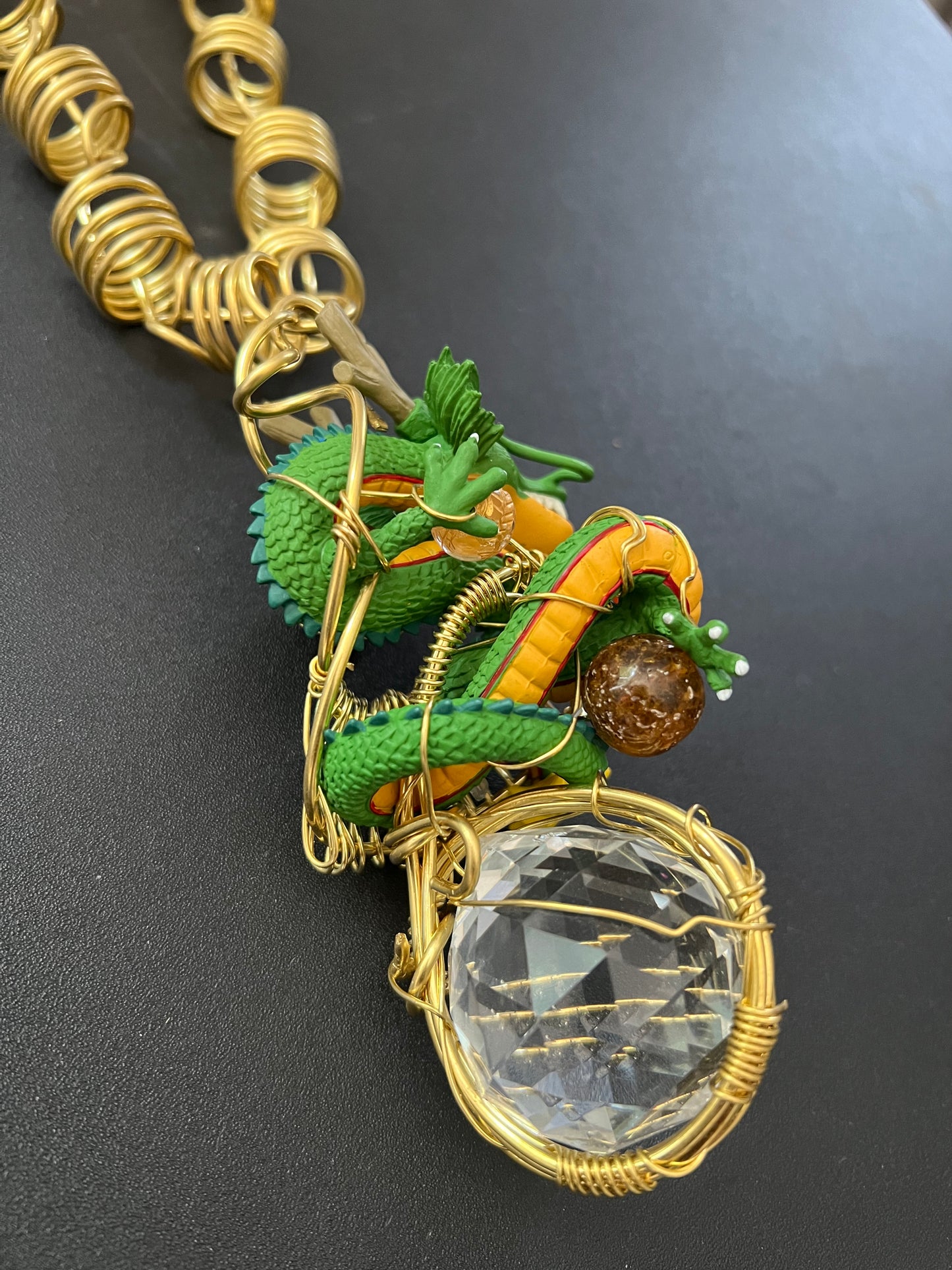 Shenron Brass Dragon Amulet