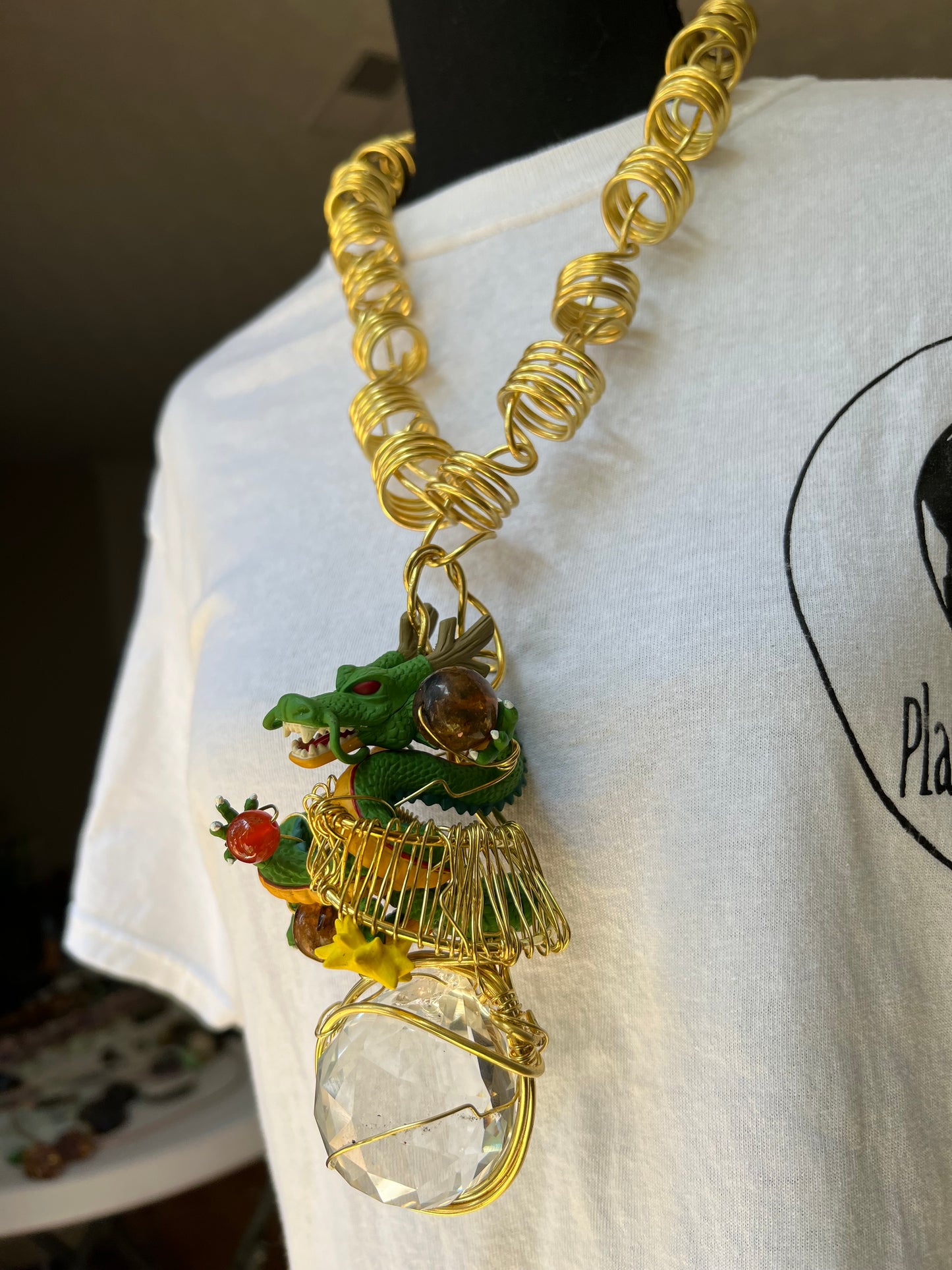 Shenron Brass Dragon Amulet