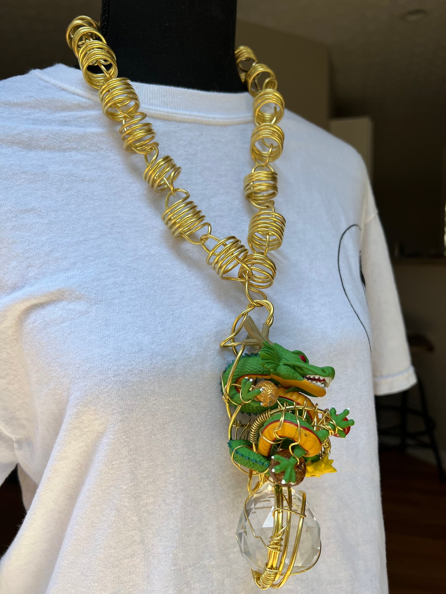 Shenron Brass Dragon Amulet