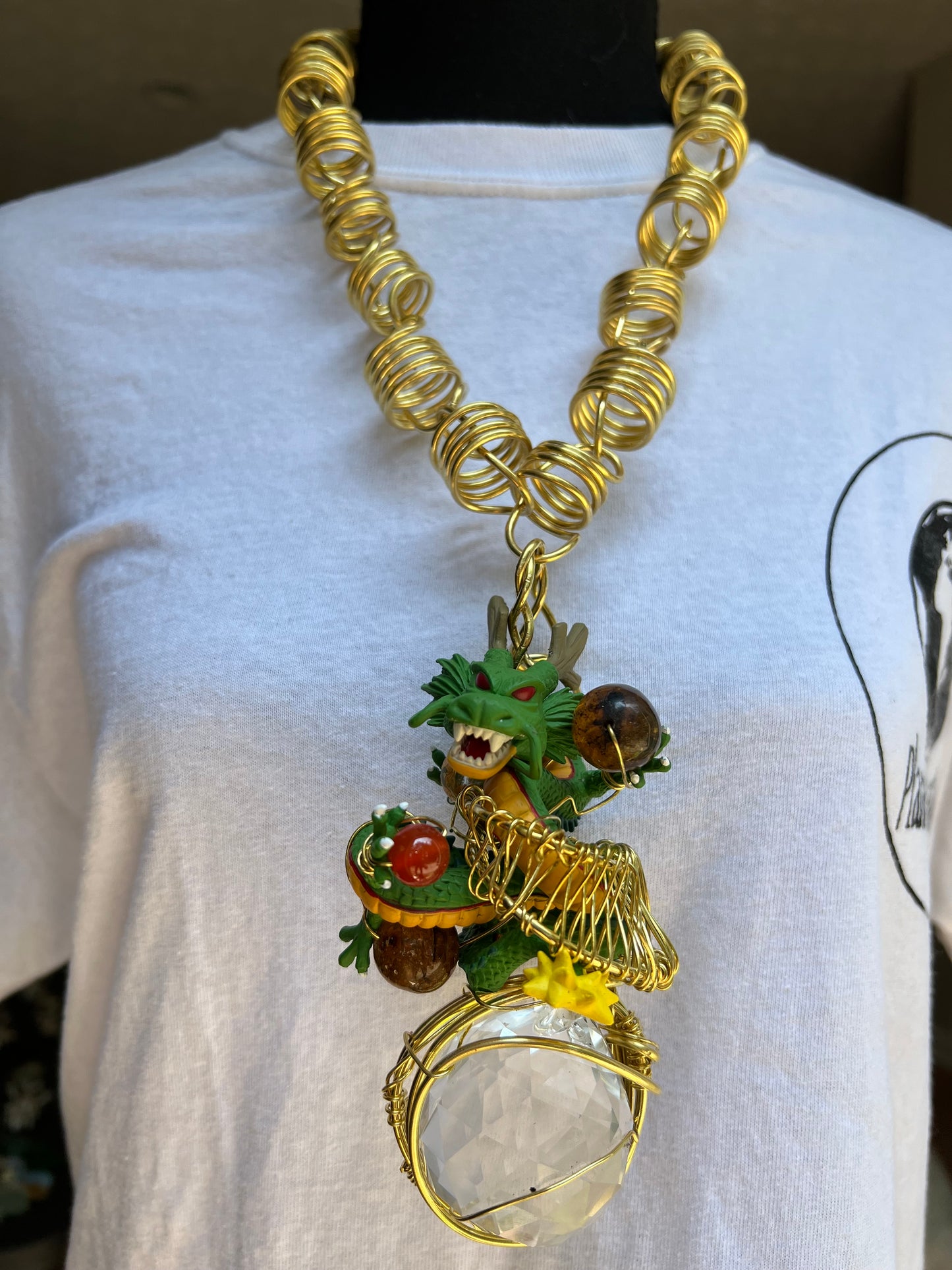 Shenron Brass Dragon Amulet