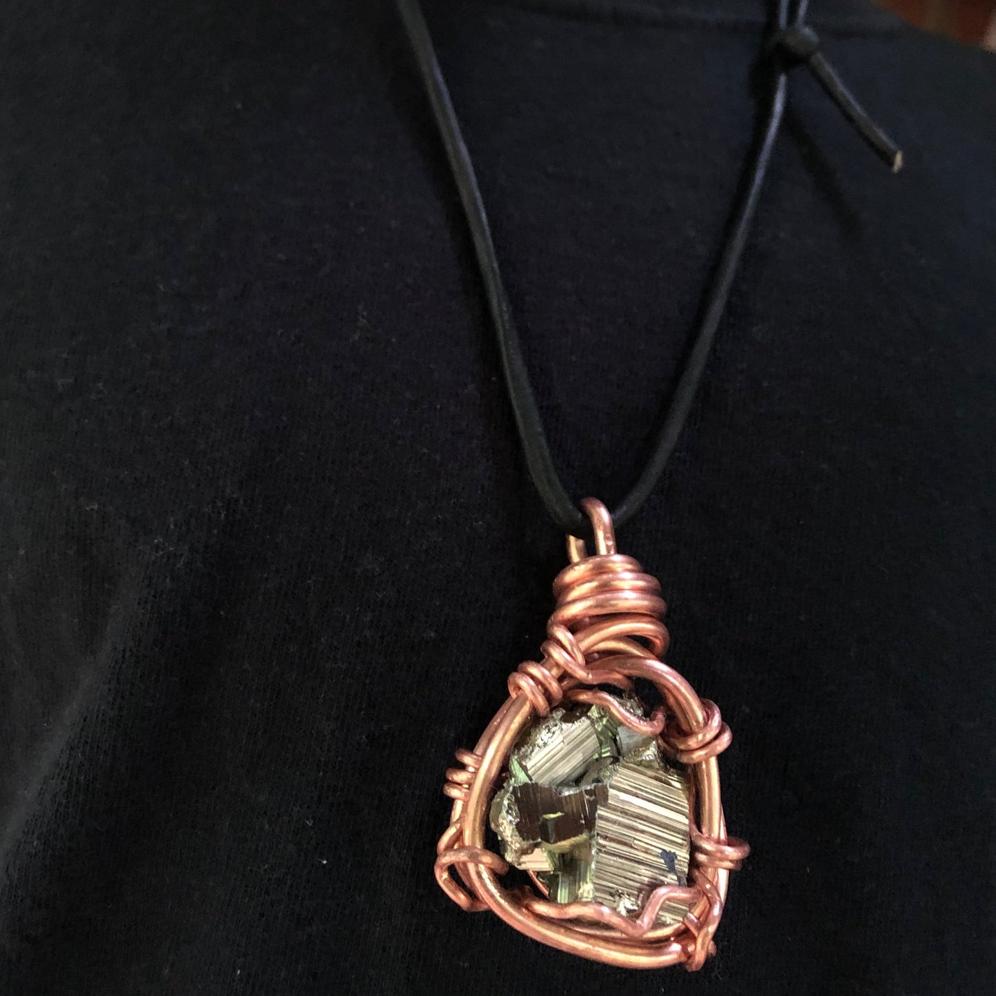 Pyrite Copper Amulet (Medium)