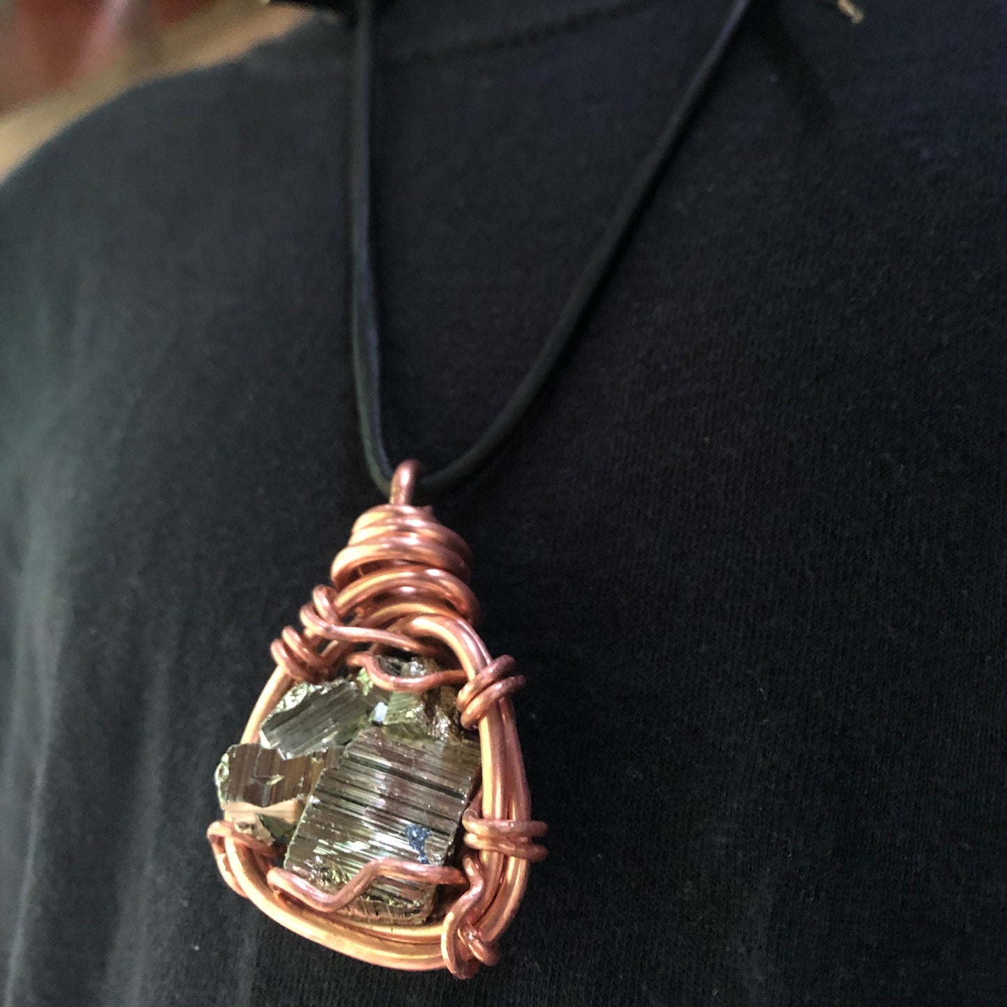 Pyrite Copper Amulet (Medium)