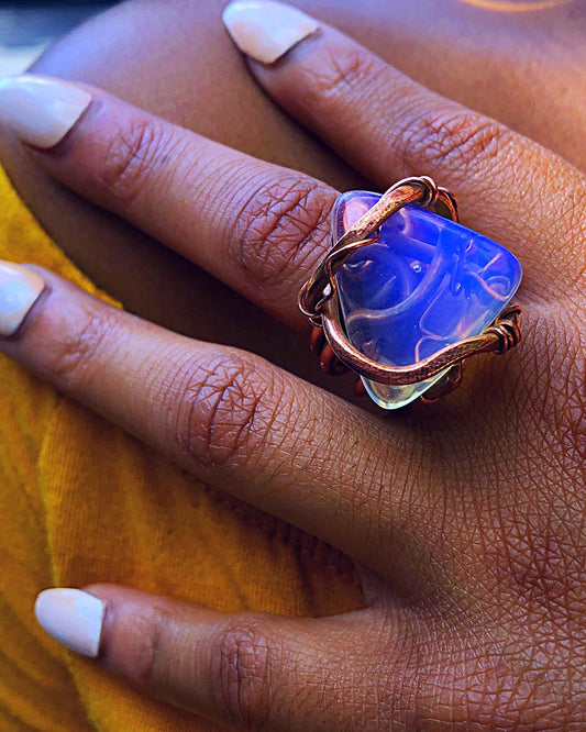 Opalite Copper Radiance Ring
