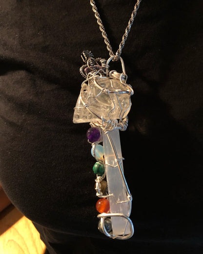 Sterling Silver Royal Chakra Amulet