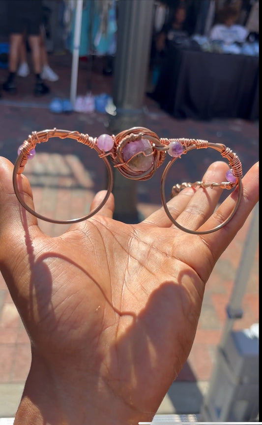 Amethyst Copper Frame Glasses