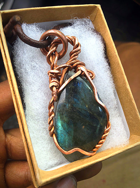 Labradorite Copper Energy Necklace