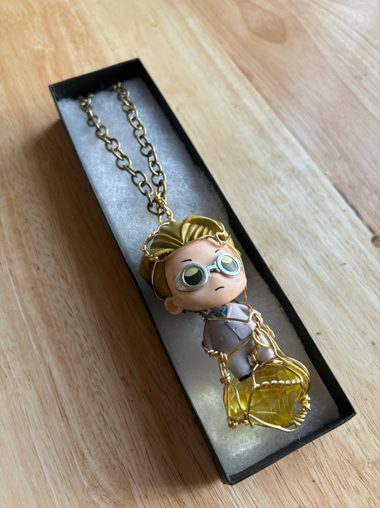 Kento Nanami Brass & Glass Diamond Necklace