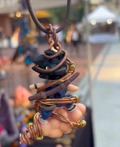 Son Goku-Inspired Dragon Ball with Copper and Brass Accents
