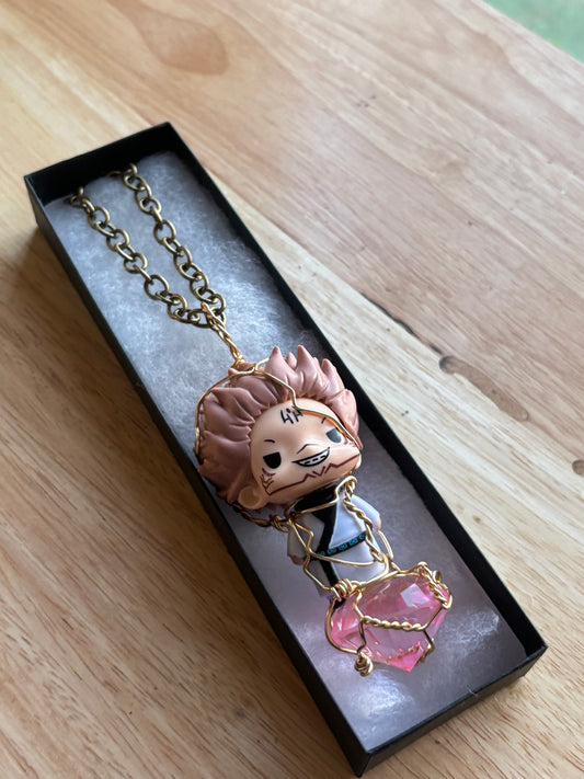 Kamisama: Divine Brass & Glass Diamond Necklace