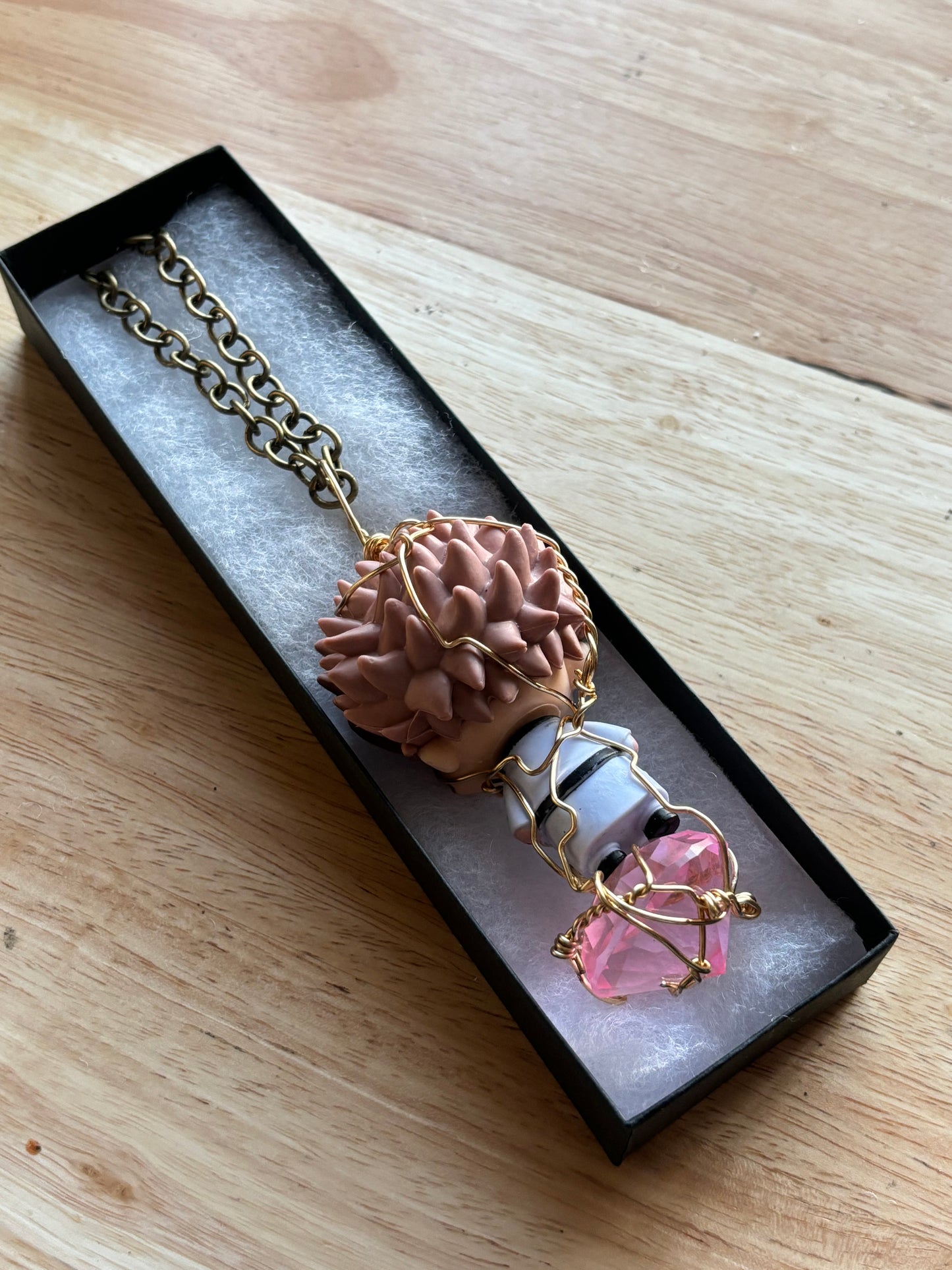 Kamisama: Divine Brass & Glass Diamond Necklace