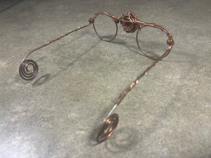 Tiger’s Eye Copper Frame Glasses