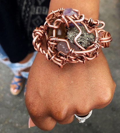 Super Nova Chakra Copper Bracelet