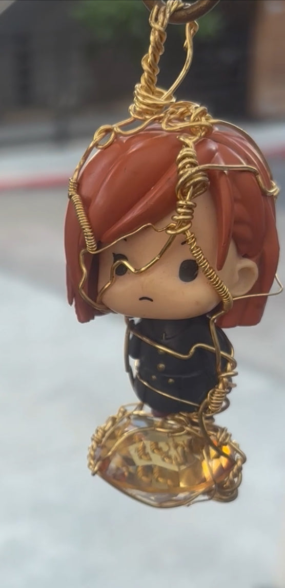 Jujutsu Kaisen Gojo Satoru Glass and Brass Necklace