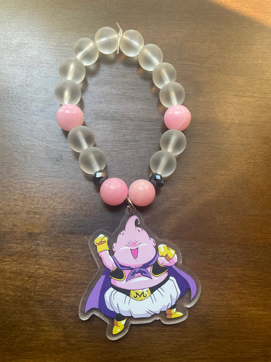 Majin Buu Rose Quartz & Clear Quartz Healing Bracelet