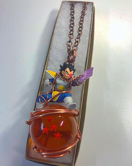 Vegeta Dragonball Copper Amulet Necklace