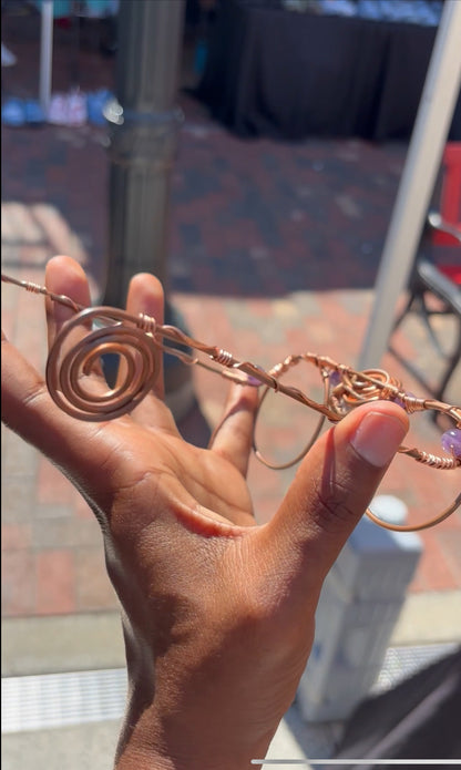 Amethyst Copper Frame Glasses