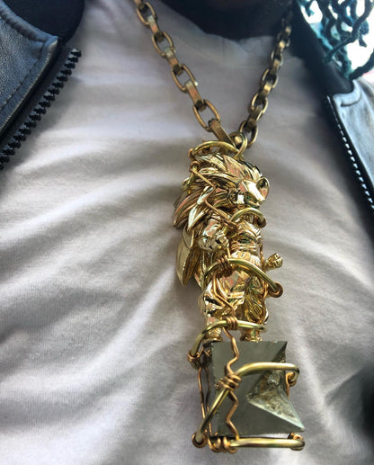 Metal Super Saiyan 3 Goku Amulet