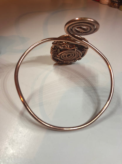 Citrine Geode Copper Armlet