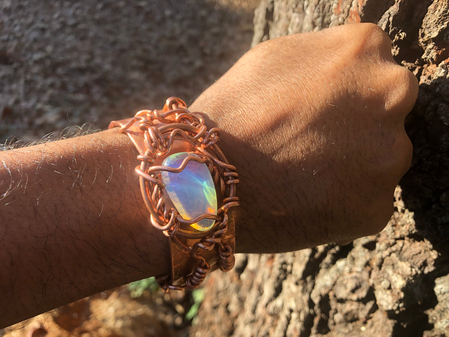Opal Copper Cosmic Cuff