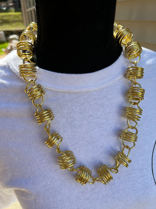 Conductor Coil Brass Chain