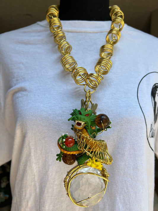 Shenron Brass Dragon Amulet