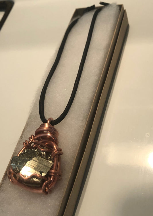 Pyrite Copper Amulet (Medium)